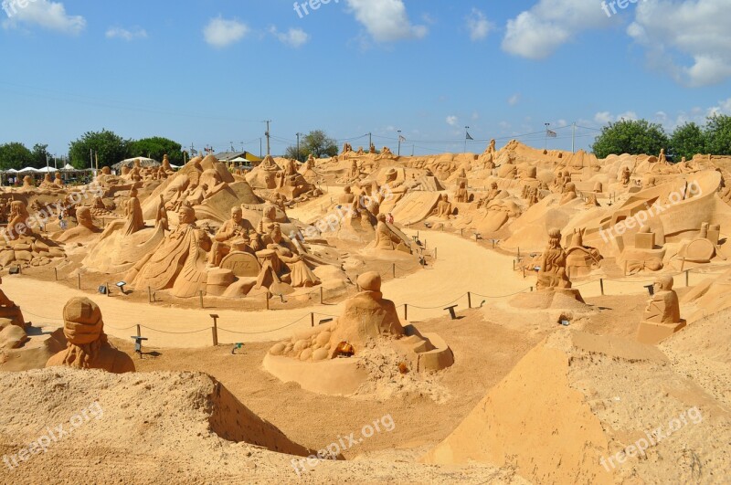 Sand Sculpture Sand Sculpture Art Statue