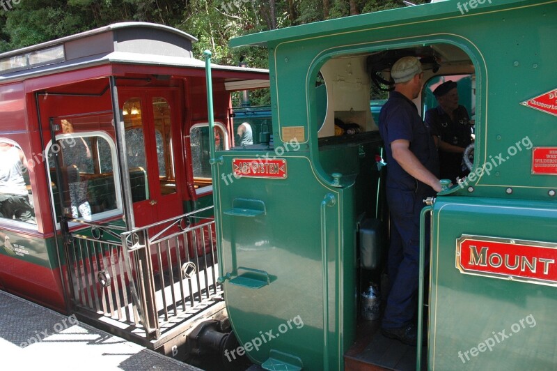 Train Steam Locomotive Historical West Coast Wilderness Railway Tasmania