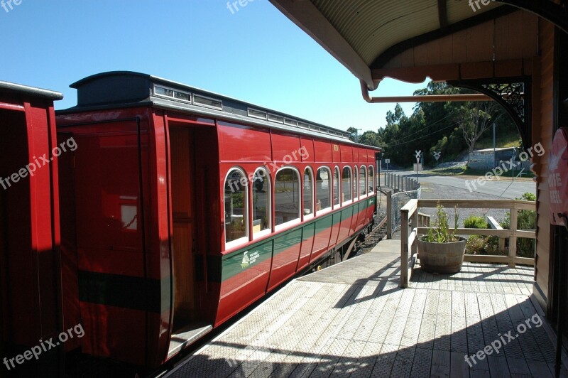 Train Tasmania West Coast Wilderness Railway Wooden Australia