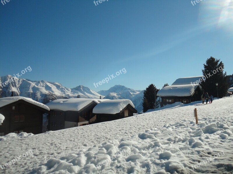 Snow Switzerland White Station Winter