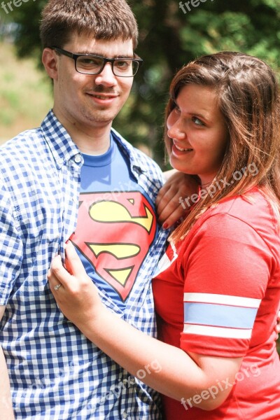 Superman Man Woman Couple Romance