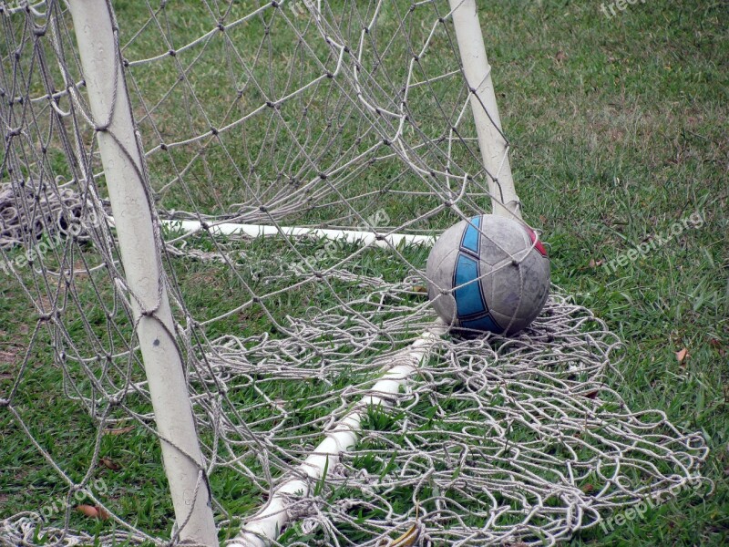 Football Goal Ball Brazil Field