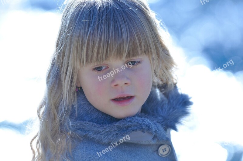 Child Girl Blond Face Free Photos