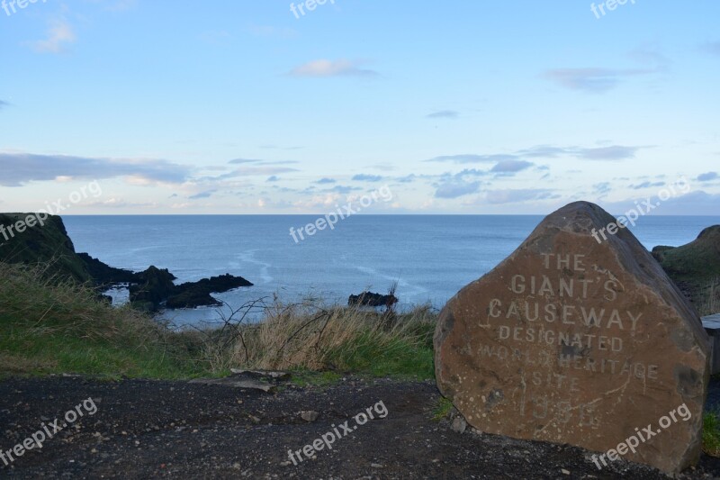 Giant's Causeway Northern Ireland Rocks Rock Formation Nature