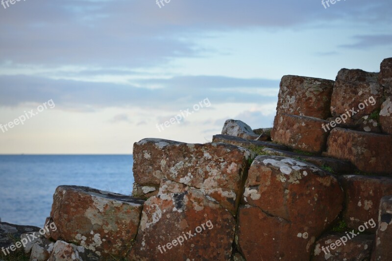 Giant's Causeway Northern Ireland Rocks Rock Formation Nature