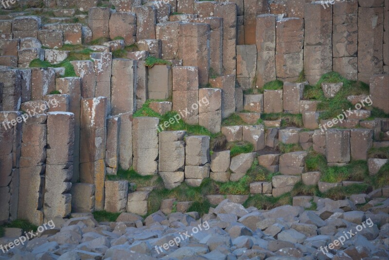 Giant's Causeway Northern Ireland Rocks Rock Formation Nature