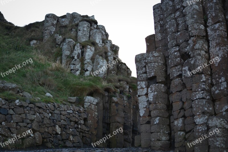 Giant's Causeway Northern Ireland Rocks Rock Formation Nature