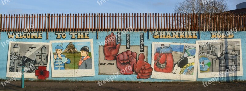 Mural Belfast Conflict Shankill Road Free Photos