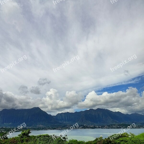 Mountains Clouds Cloudscape Landscape Travel