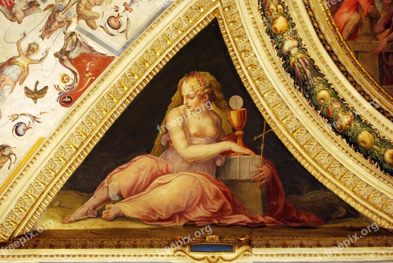 Goddess Painting Art Ceiling Particular