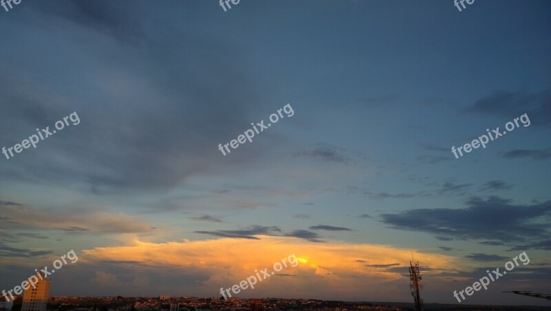 Day Clouds Sol Horizon Nature