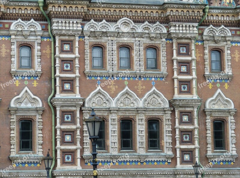 St Petersburg Russia Historically Architecture Facade