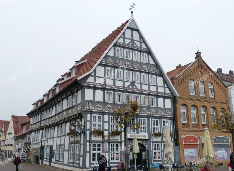 Stadthagen Lower Saxony Fachwerkhaus Truss Historic Center