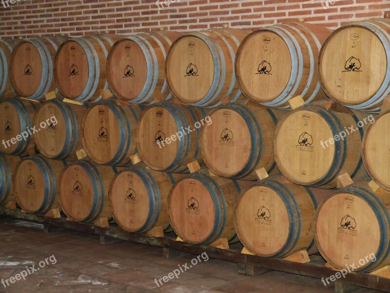 Wine Cellar Wine Barrels Wine Storage Barrel