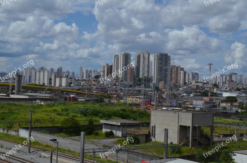 São Paulo Cities Skyline Horizon Brazil