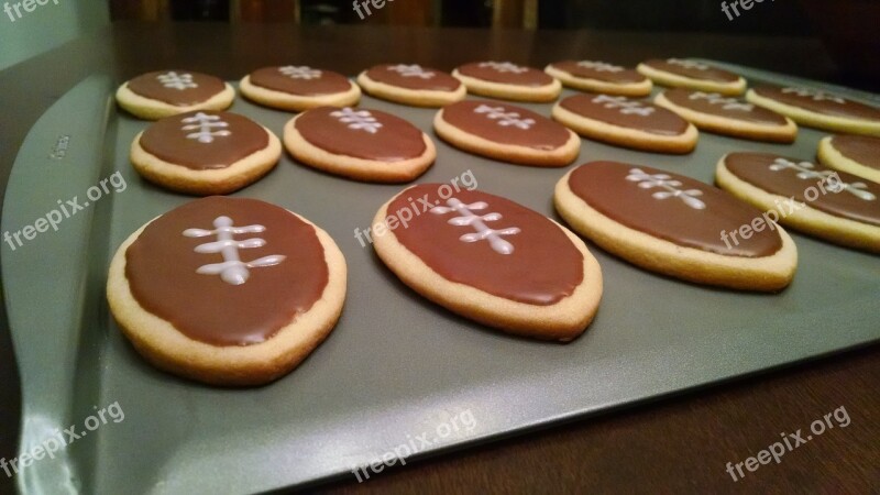 Cookies Football Sugar Cookies Football Treats Free Photos