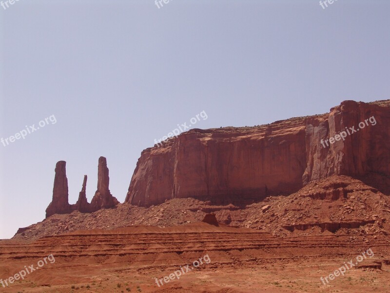 Monument Valley Rock Mountain Places Of Interest Reddish