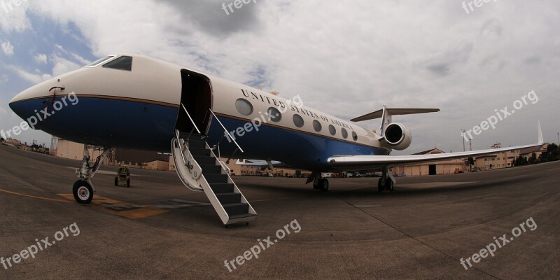 Jet Private Gulfstream Us Government Plane