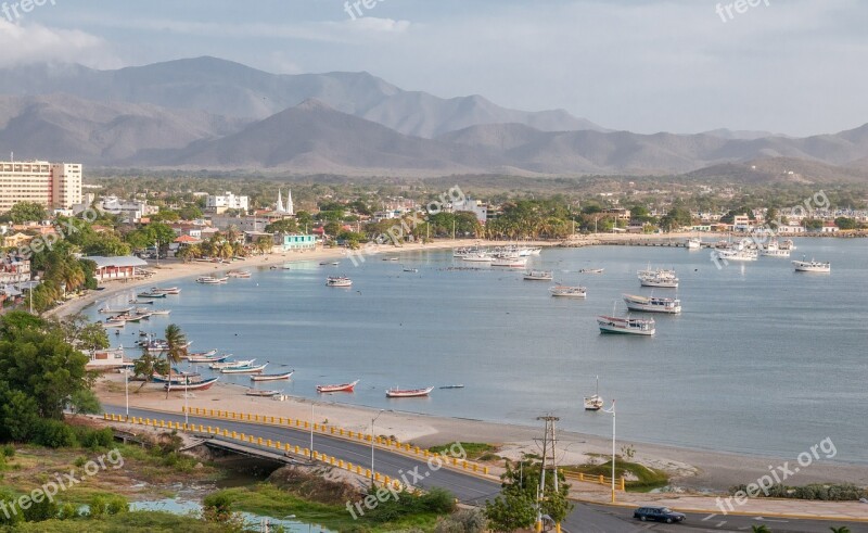 Margarita Island Scenic View Harbor Panoramic