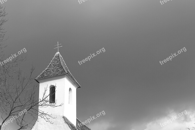 Steeple Sky Clouds Cross Free Photos