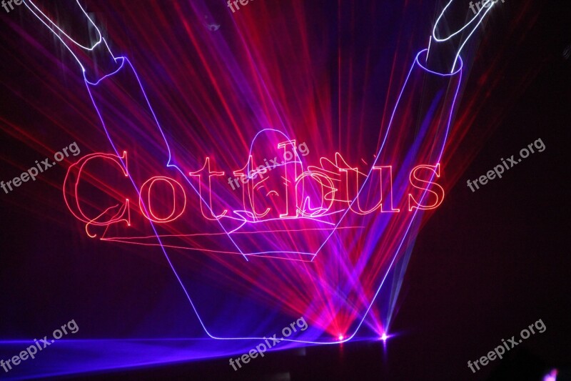 Lasershow Laser Red Blue Font