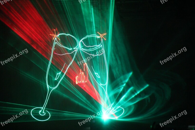 Lasershow Laser Red Green Champagne