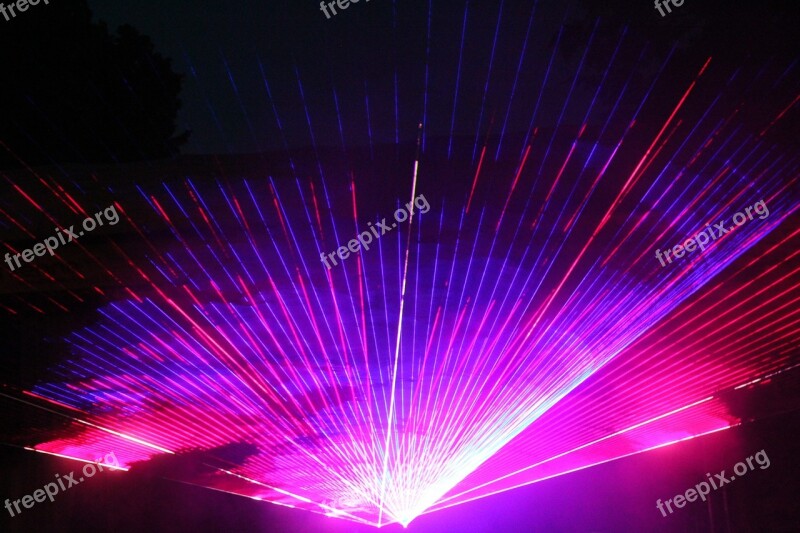 Lasershow Cottbus Germany Free Photos