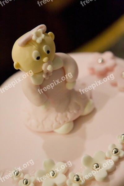 Cake Figure Baby Pink Nice