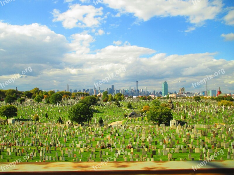 Cementery New York Green Free Photos