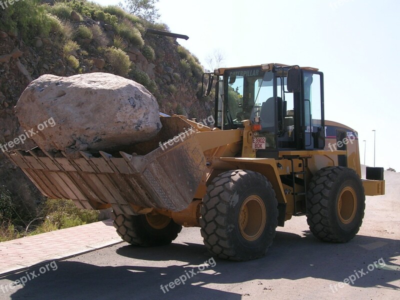 Excavator Stone Rock Free Photos