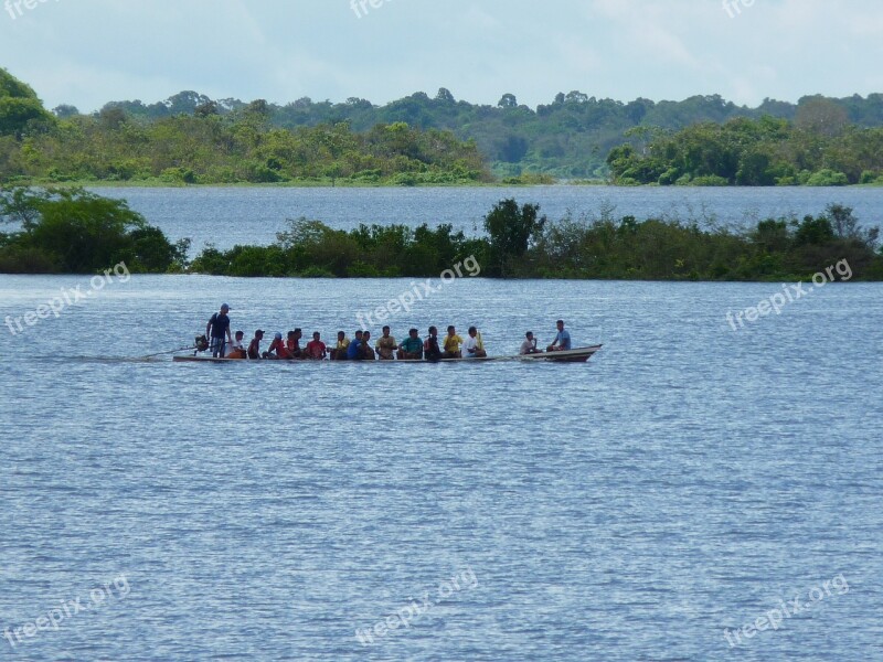 Amazon People Boat Free Photos