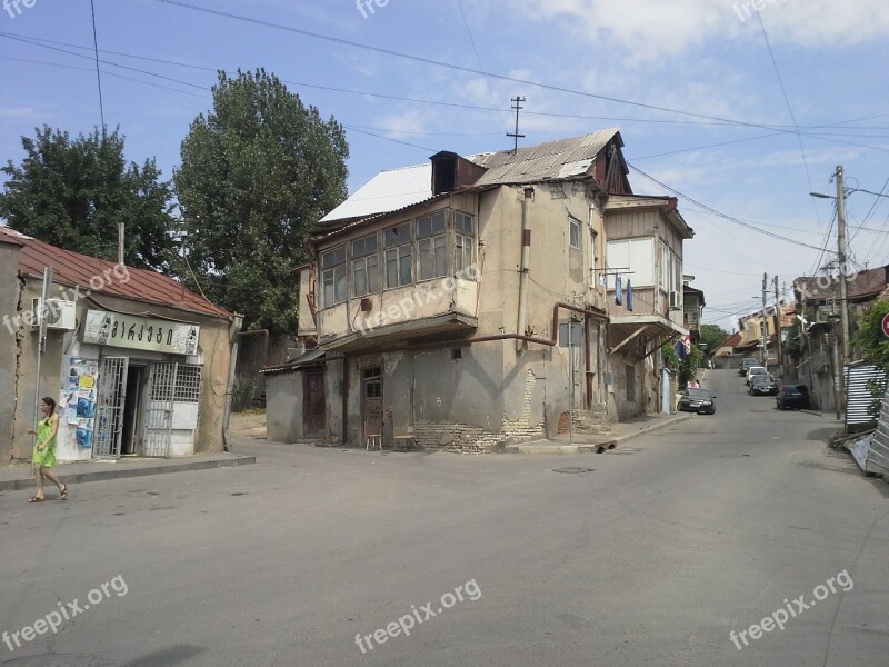 Houses Ramshackle Georgia Old Soviet Union