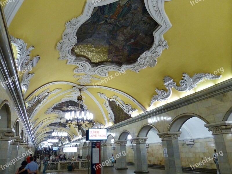 Moscow Russia Capital Historically Metro