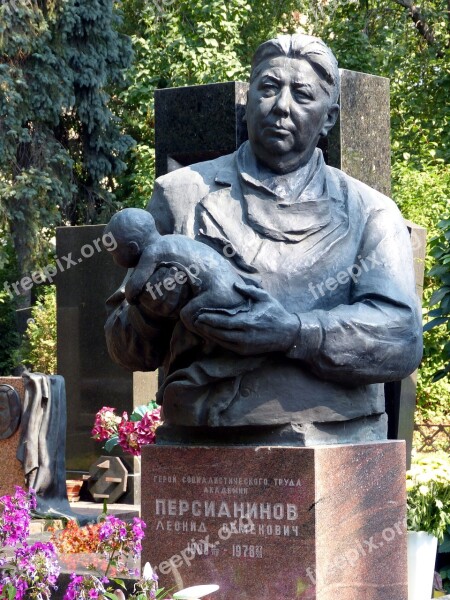 Moscow Cemetery Grave Tombstone Old Cemetery