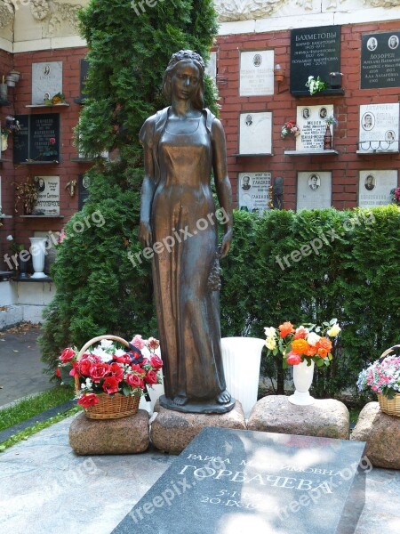 Moscow Cemetery Grave Tombstone Old Cemetery