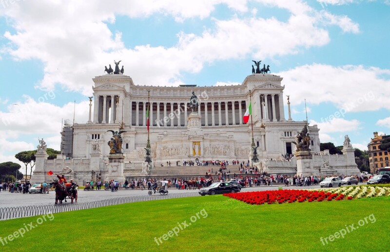 Rome Roma Victor Emmanuel Monument Italy Free Photos