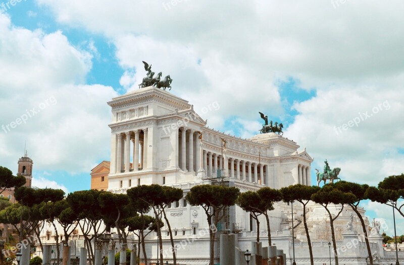 Rome Roma Victor Emmanuel Monument Italy Free Photos