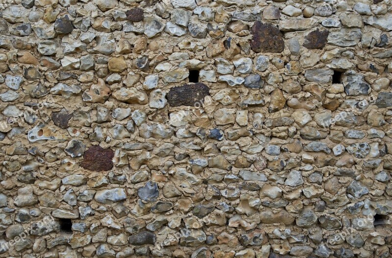 Wall Stone Old Farm France