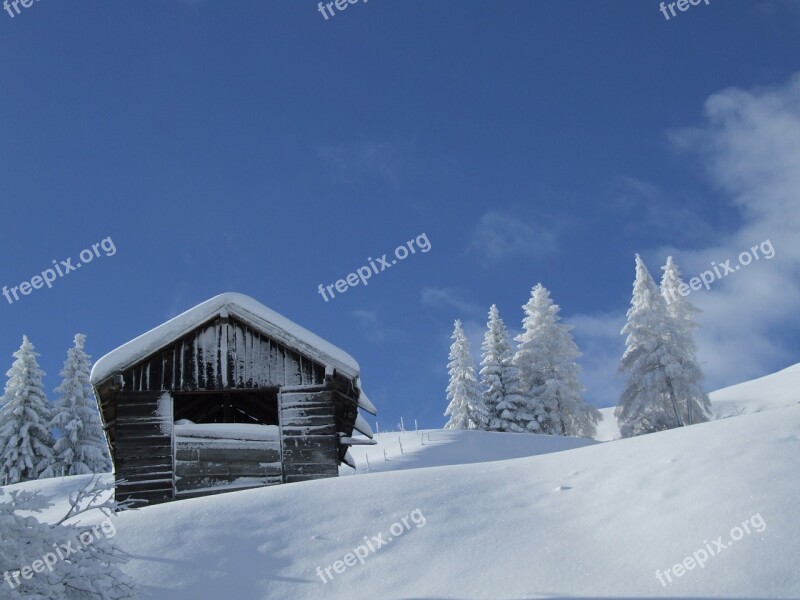 Hut Snow Winter Tyrol Serfaus-fiss-ladis