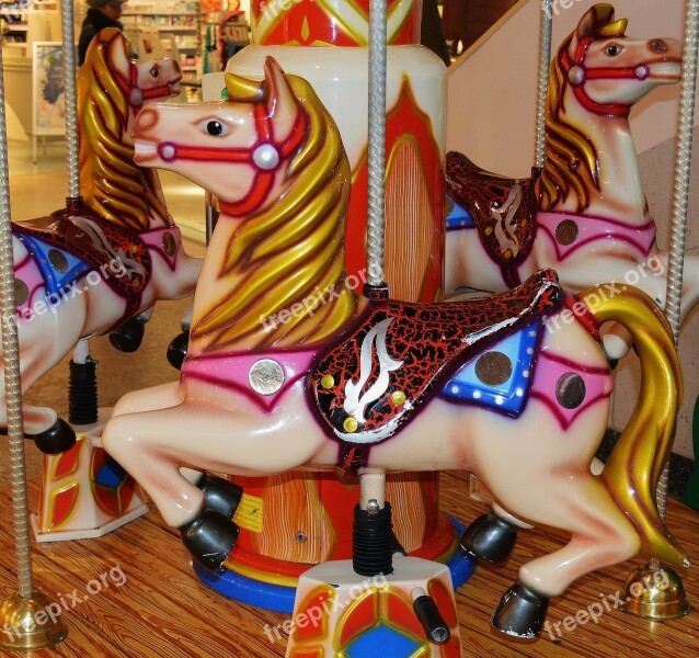 Carousel Horse Pleasure Leisure Fun