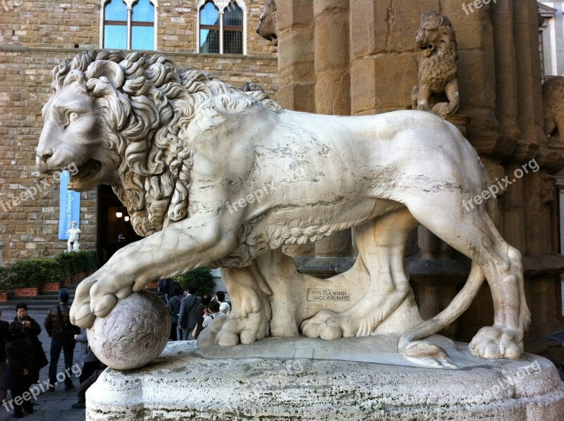 Lion Florence Place Free Photos