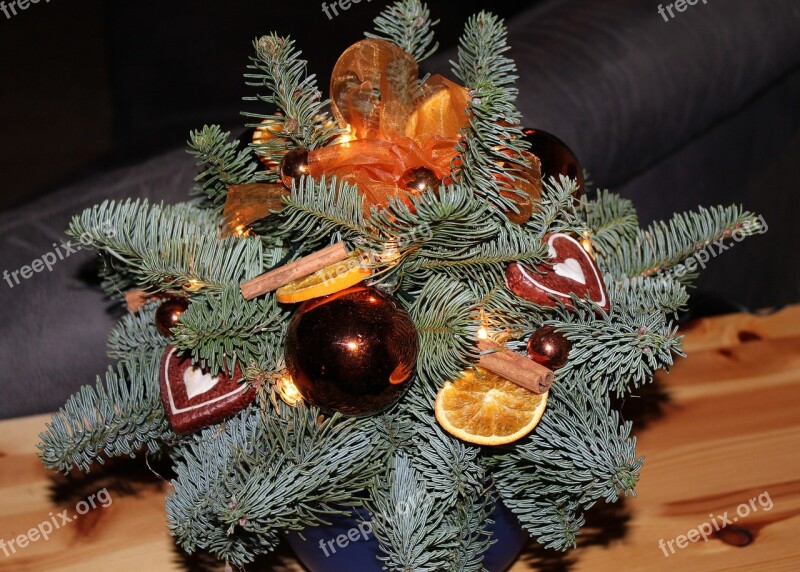 Arrangement Christmas Advent Christmas Balls Decoration