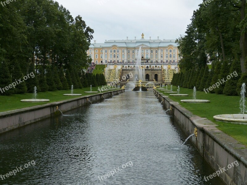 Peterhof Petersburg Summer Palace Russia Historically