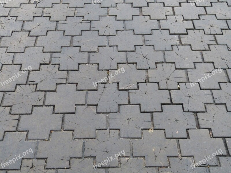 Road Ground Paving Stones Away Texture