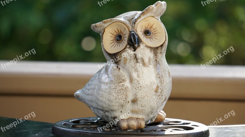 Owl Statue Sculpture Bird Ornament