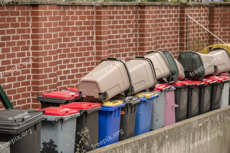 Garbage Waste Separation Mülltonnen Ton Waste