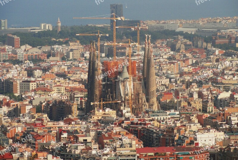 Barcelona Holy Cathedral Church View