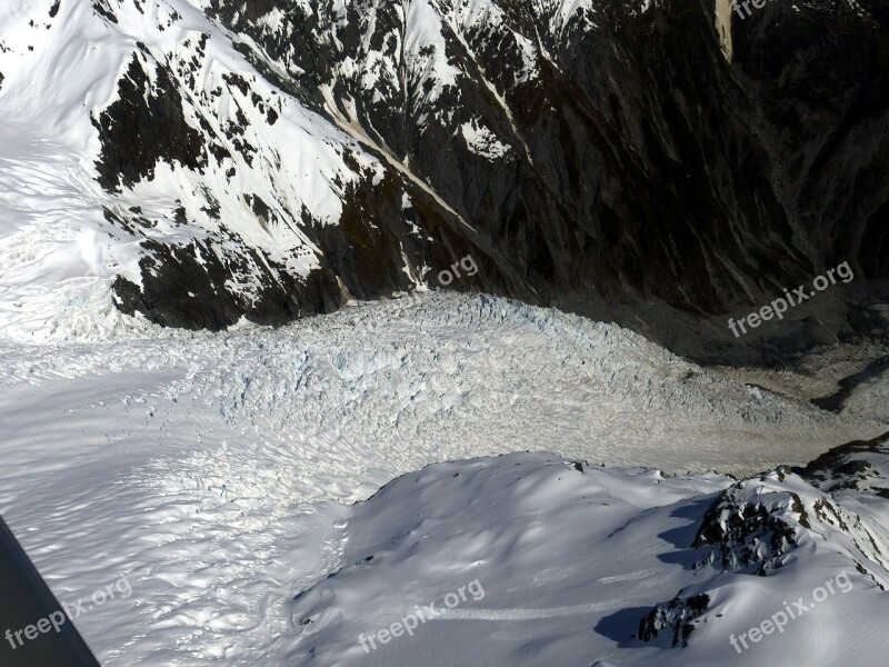 Glacier Mount Cook New Zealand Southern Alps Nature