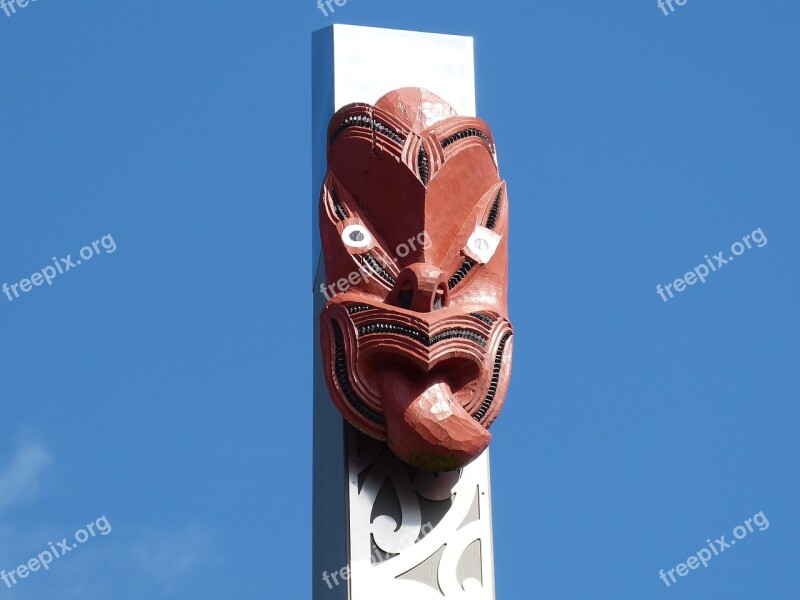 Mask Culture Maori New Zealand Rotorua