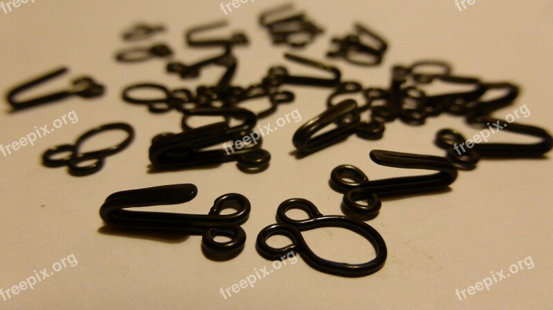 Hook Eyelets Black Haberdashery Keep